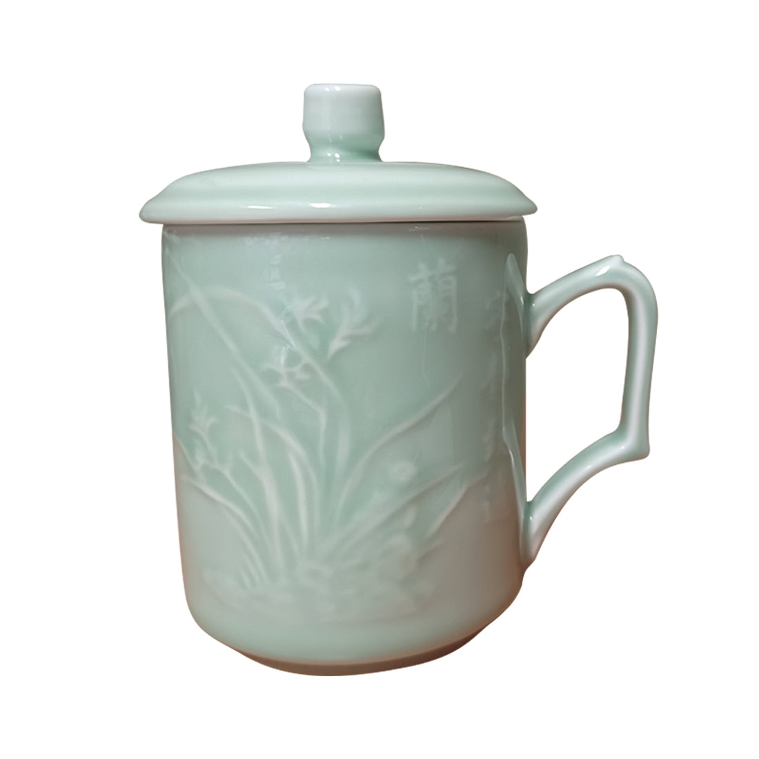 Celadon Ceramic Mugs - Four Seasons - Set of 4