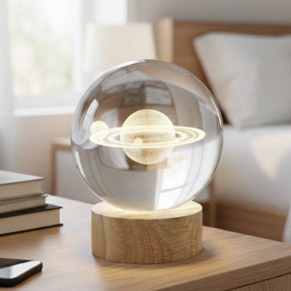 Saturn Night Light - Crystal Ball