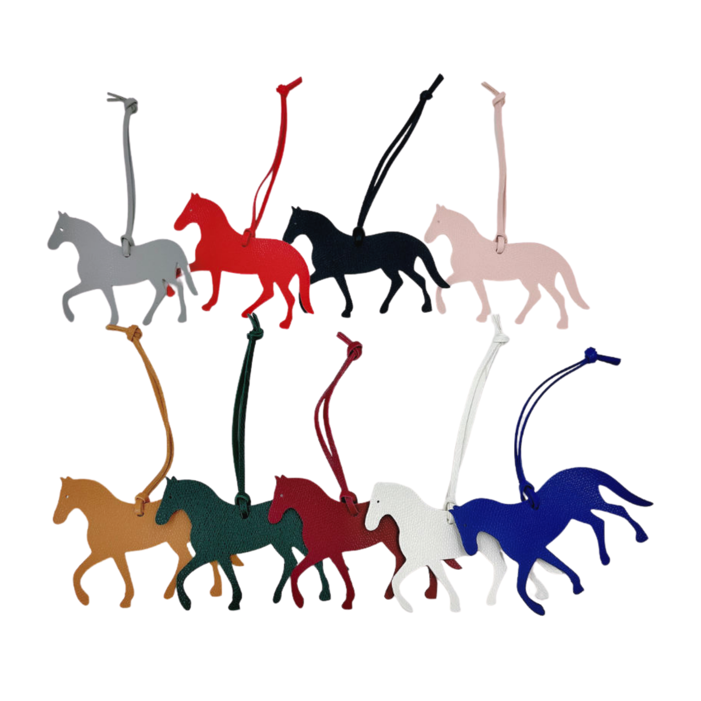 PU Leather Horse Shaped Keychain
