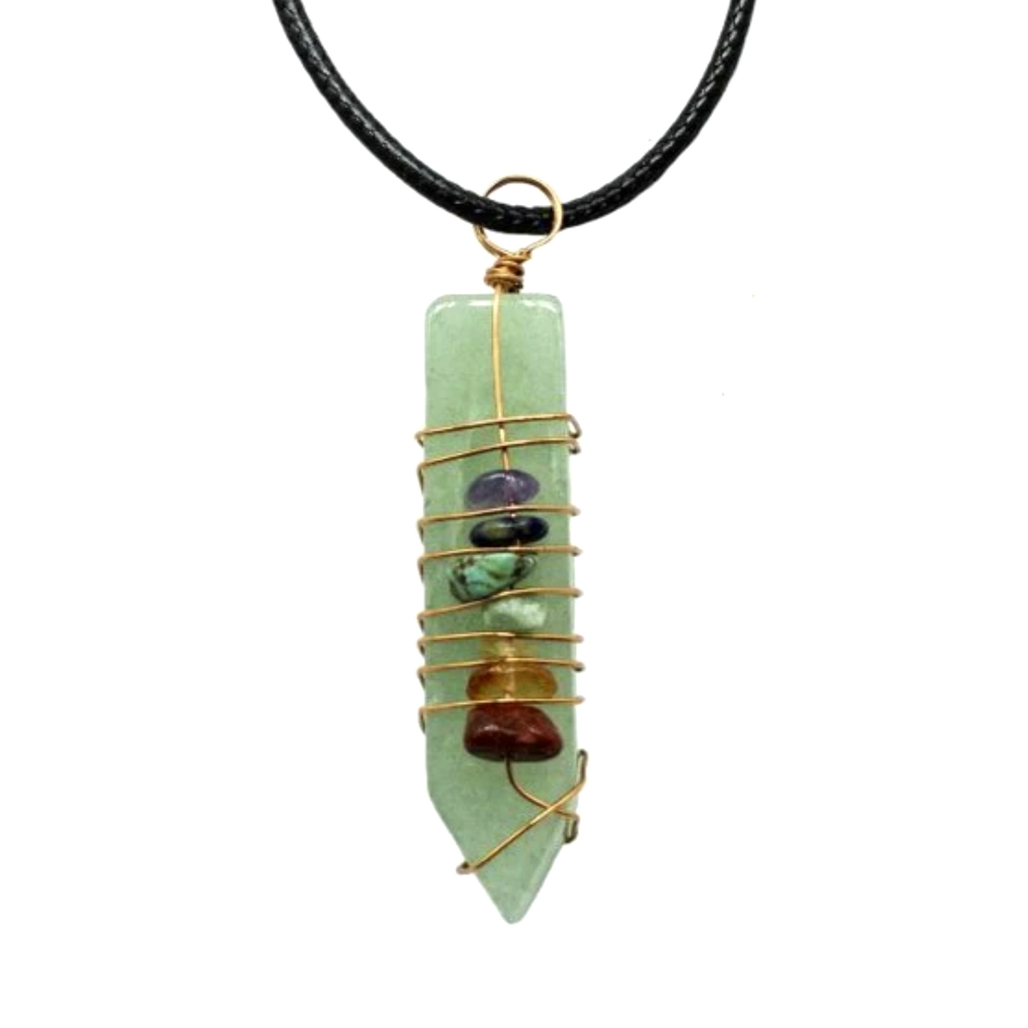 Chakra Pendant Necklace - Aventurine