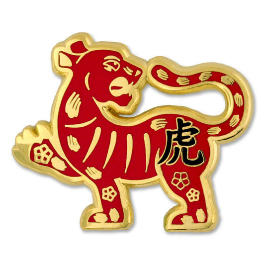 Zodiac Enamel Pin - Tiger