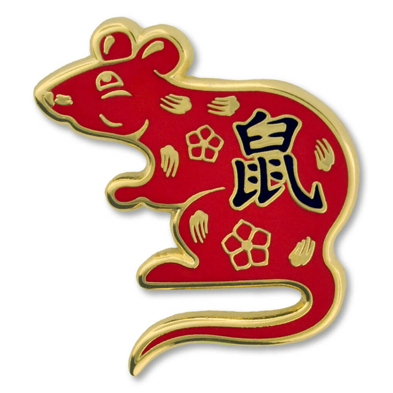Zodiac Enamel Pin - Rat