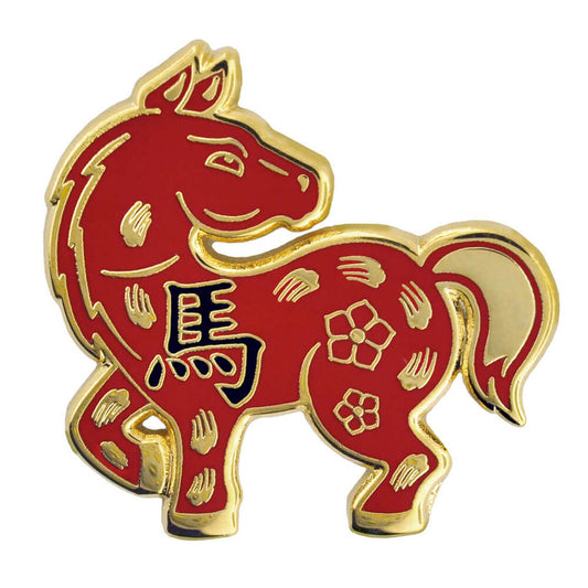 Zodiac Enamel Pin - Horse