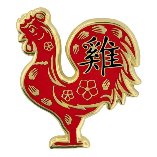 Zodiac Enamel Pin - Rooster