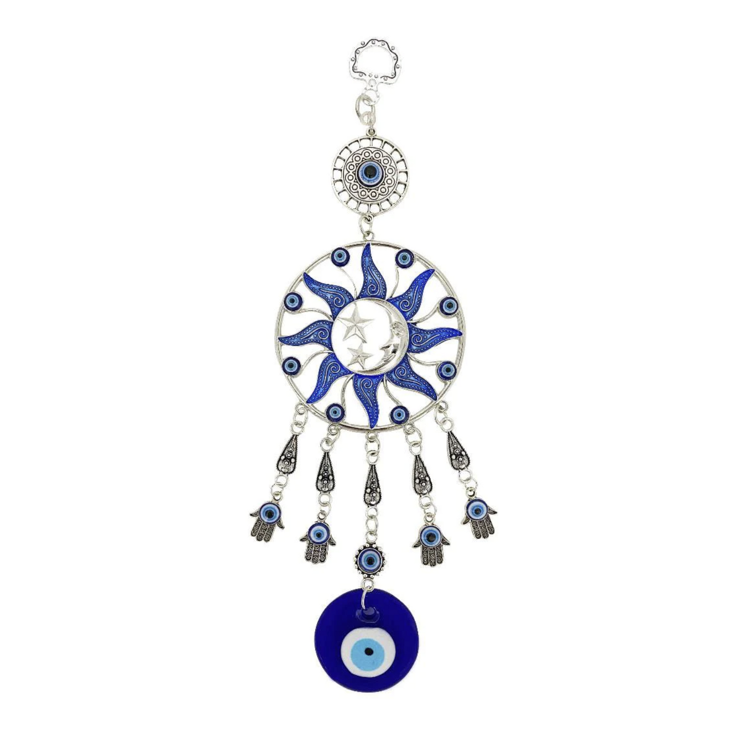 Sun & Moon Evil Eye Hanging Amulet