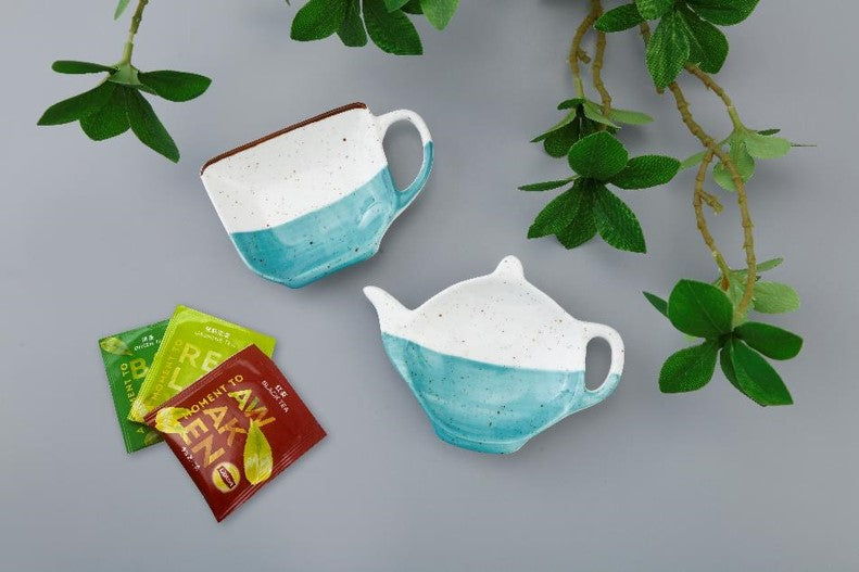 Blue Tea Bag Holders - Set of 2