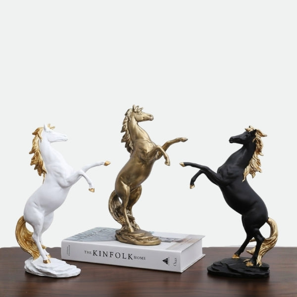 Rearing Horse - Gold