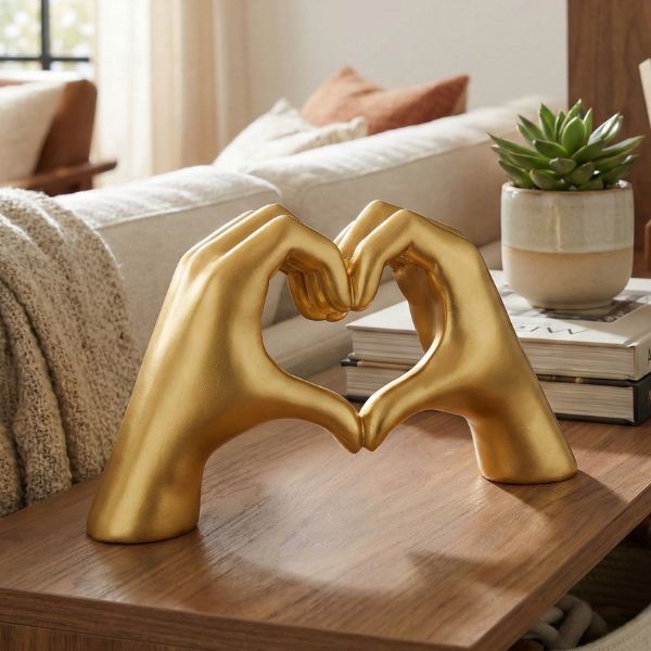 Hand-Heart Sculpture
