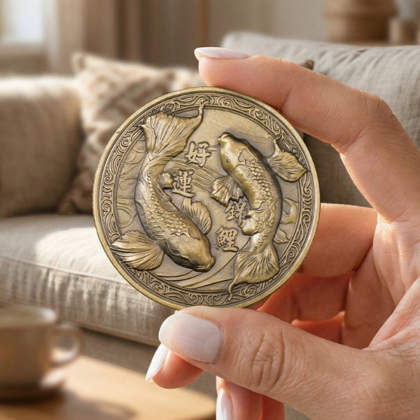 Good Luck Coin in Acrylic Box