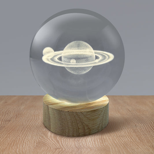 Saturn Night Light - Crystal Ball