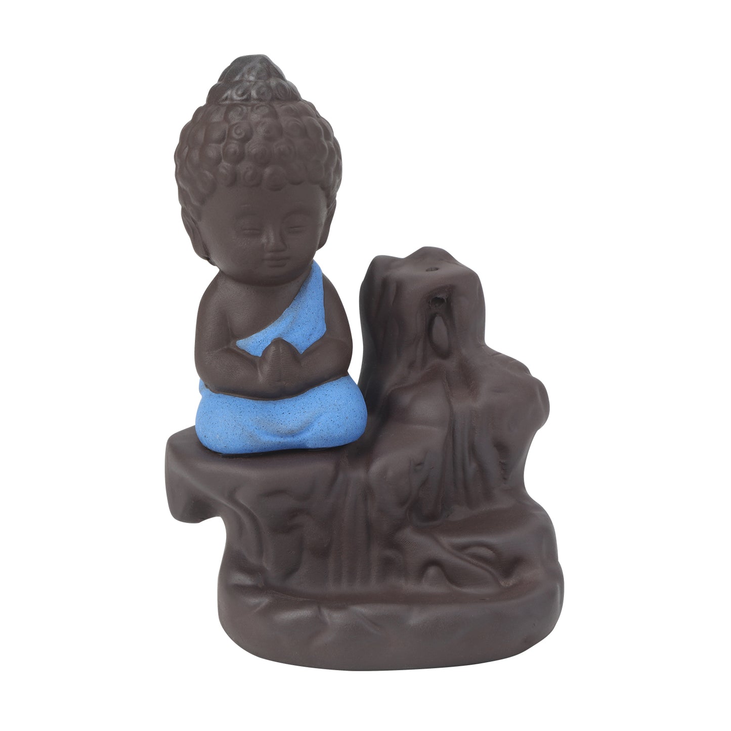 Back Flow Buddha Incense Burner – Blue