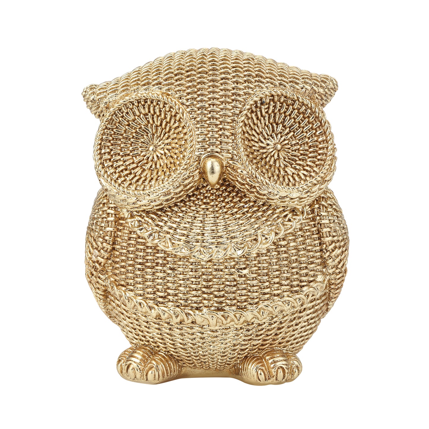 Woven Finish Owl – Resin