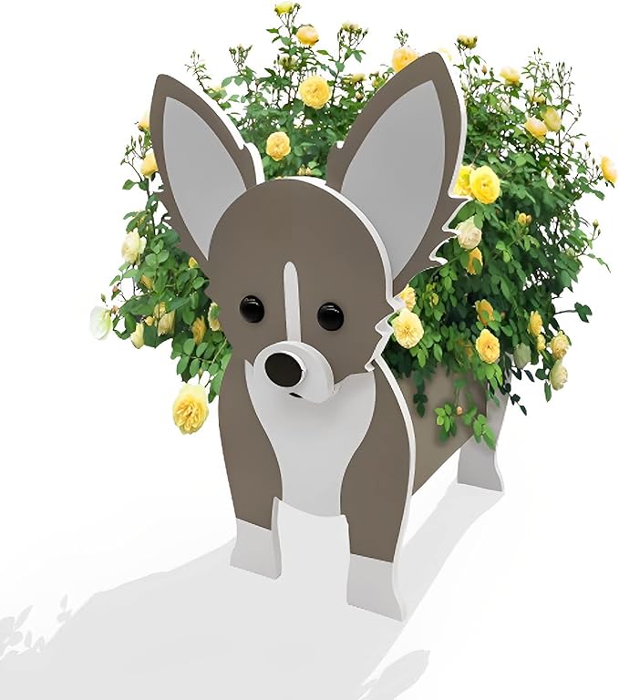 Chihuahua Dog Planter