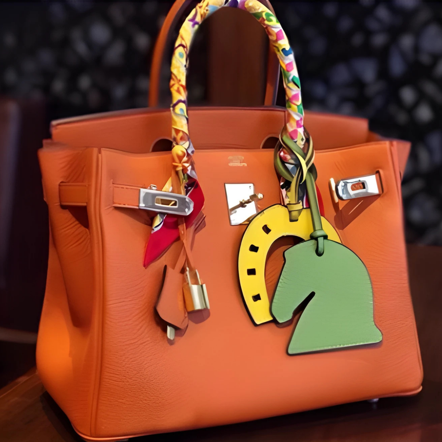 Horse Purse/Bag Tag - White