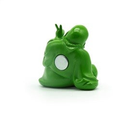 Peace Buddha Magnet - White