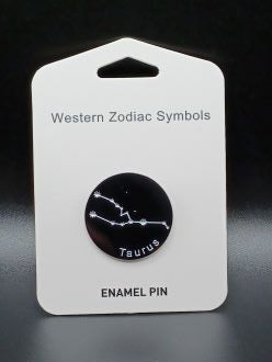 Zodiac Enamel Pin - Taurus