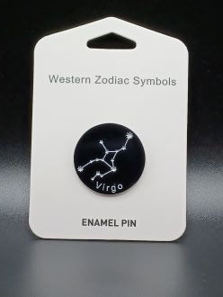 Zodiac Enamel Pin - Virgo