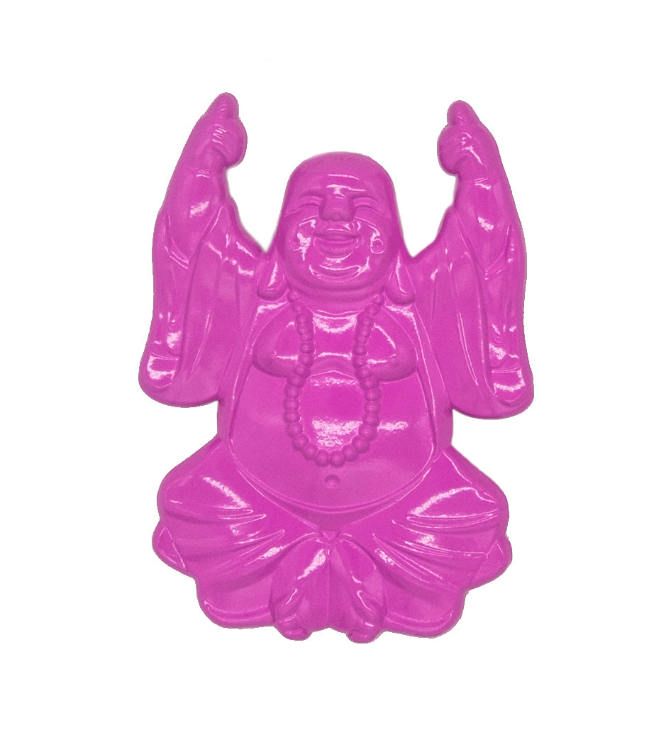 Thumbs Up Buddha Enamel Pin - Pink
