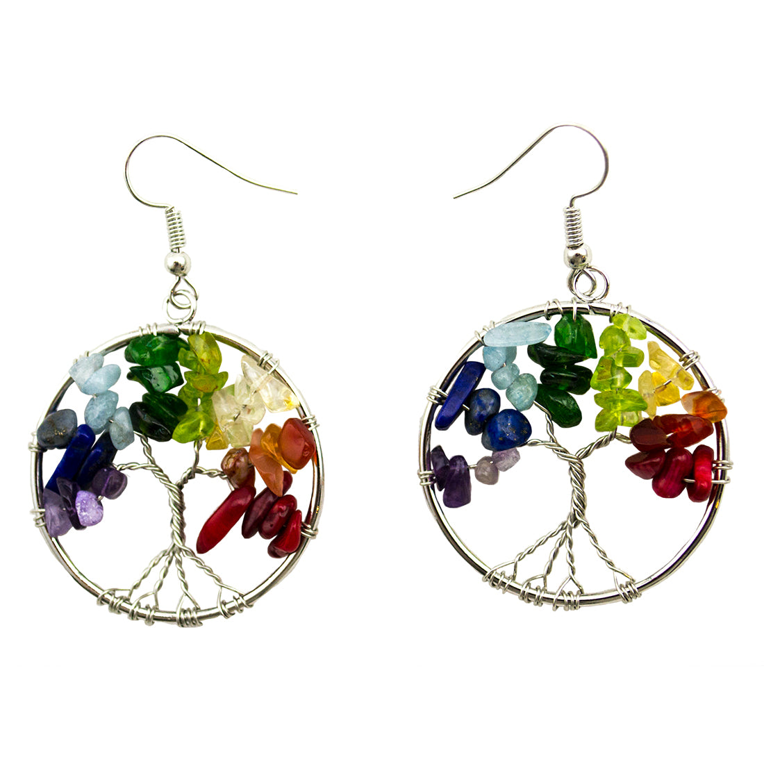 Tree of Life - Earrings - Semi Precious Stones - Original Source