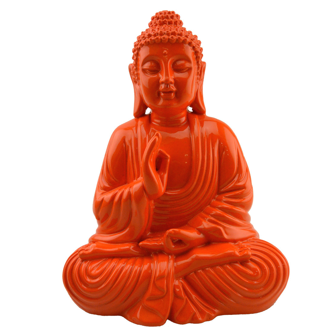 Quadro - Buddha Smile (1 Part) Wide Orange