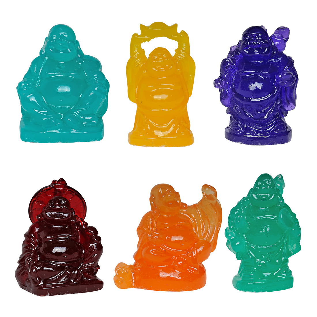 Color Resin Buddha - Set of 6 - Original Source