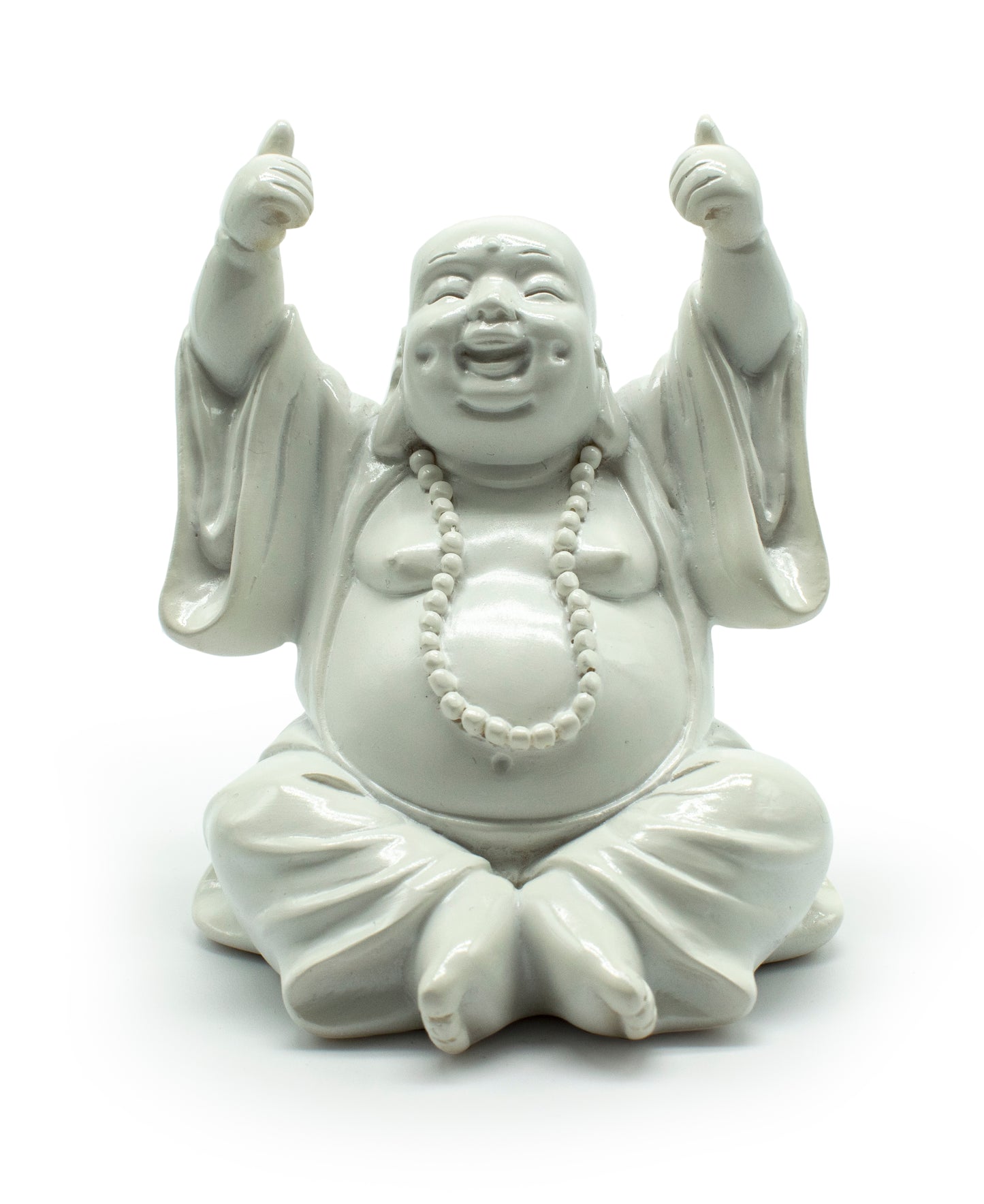 Thumbs Up Buddha - White