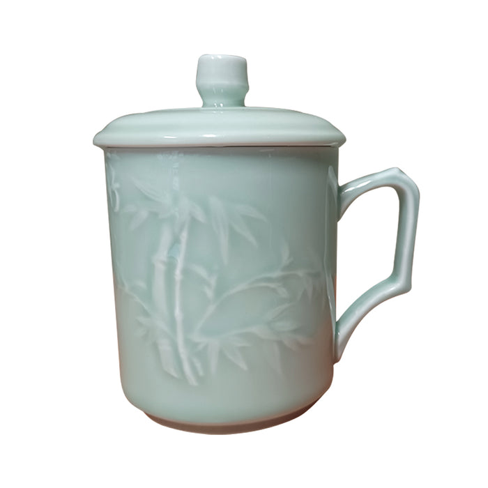 Celadon Ceramic Mugs - Four Seasons - Set of 4
