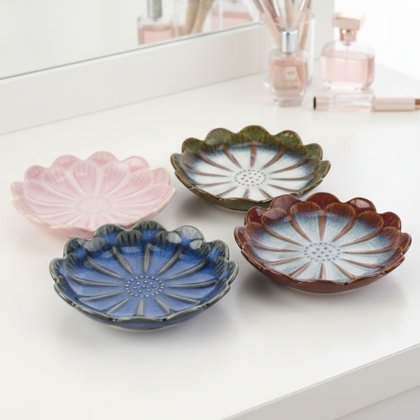 Floral Trinket Dish – Set of 4