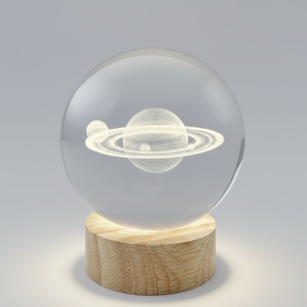 Saturn Night Light - Crystal Ball