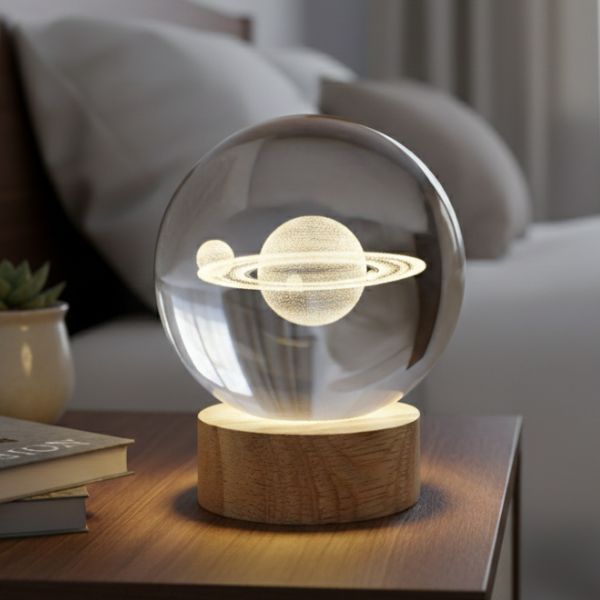 Saturn Night Light - Crystal Ball