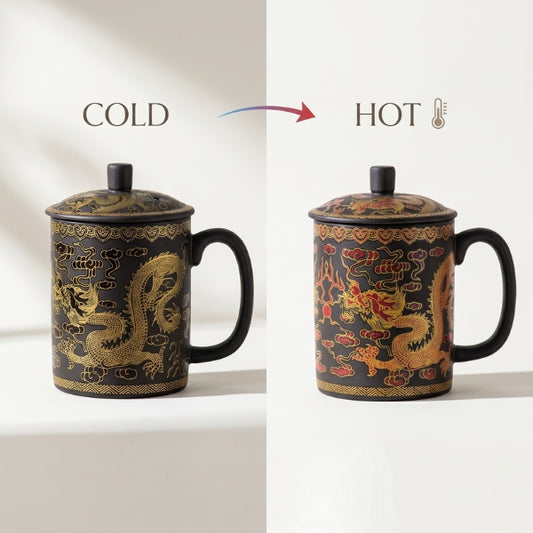 Dragon Yixing Clay Mug - Color Changing