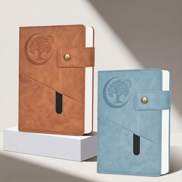 Soul Tree Leatherette Journal w/ Pocket - Blue