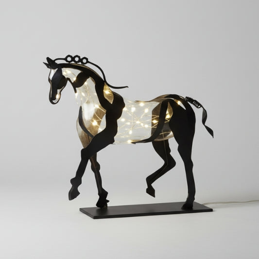 Adonis Horse Sculpture w/Lights