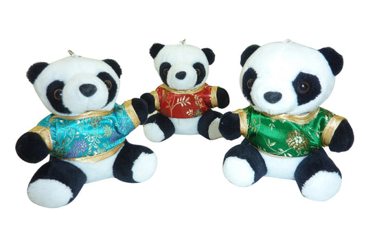 Key Chain - Plush Panda - Assorted Colors