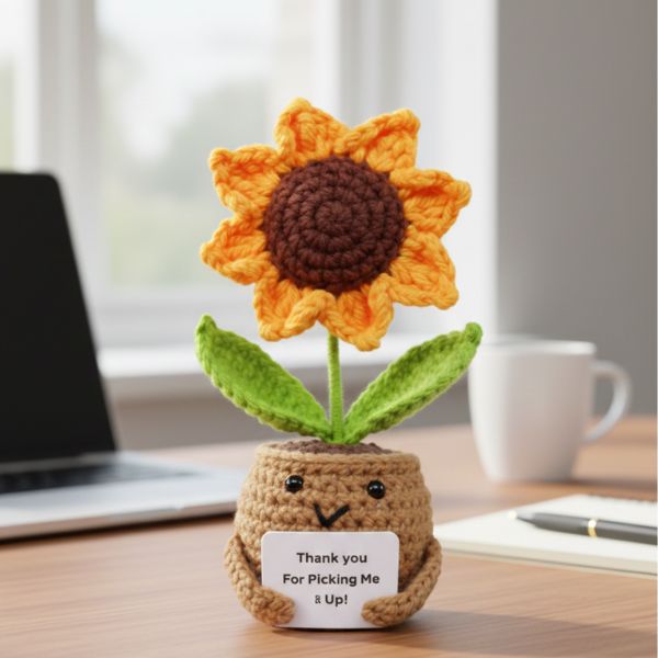 Crochet Positive Pal - Sunflower