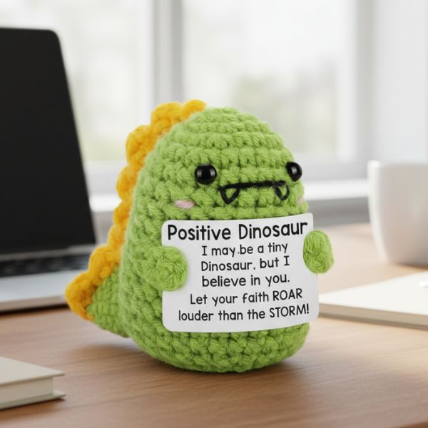 Crochet Positive Pal - Dinosaur