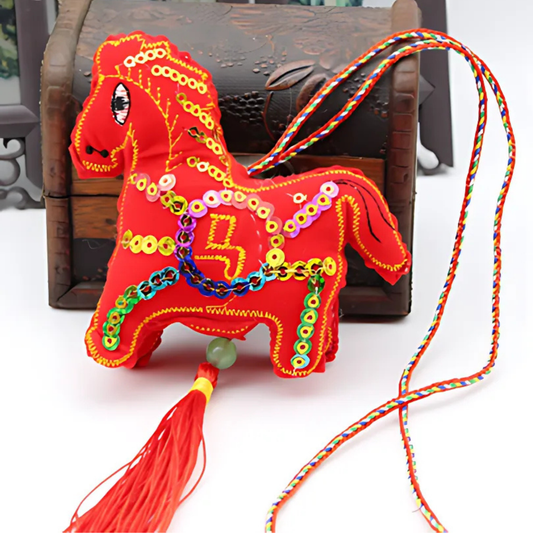 Embroidered Horse Ornament