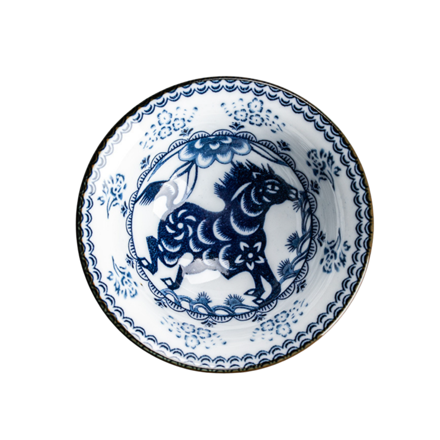 Blue and White Teacup
