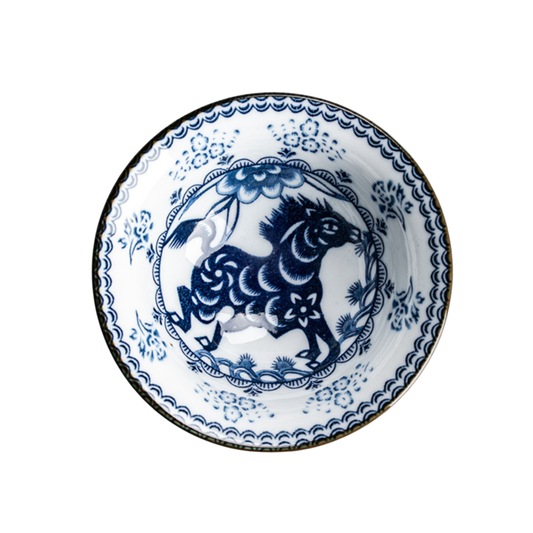 Blue and White Teacup