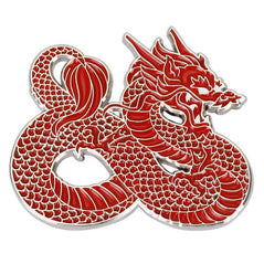Red Dragon Pin - Enamel