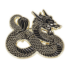 Black Dragon Pin - Enamel