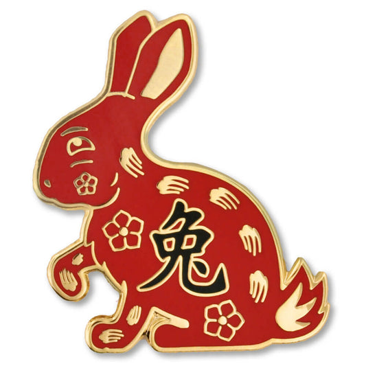 Zodiac Enamel Pin - Rabbit