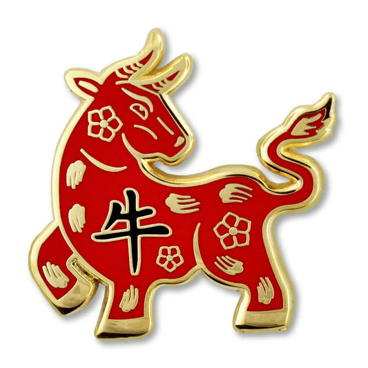 Zodiac Enamel Pin - Ox