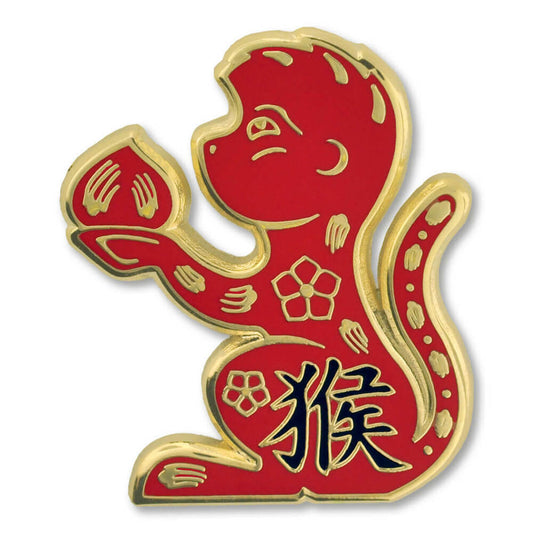 Zodiac Enamel Pin - Monkey