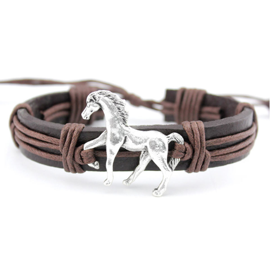PU Leather Horse Bracelet