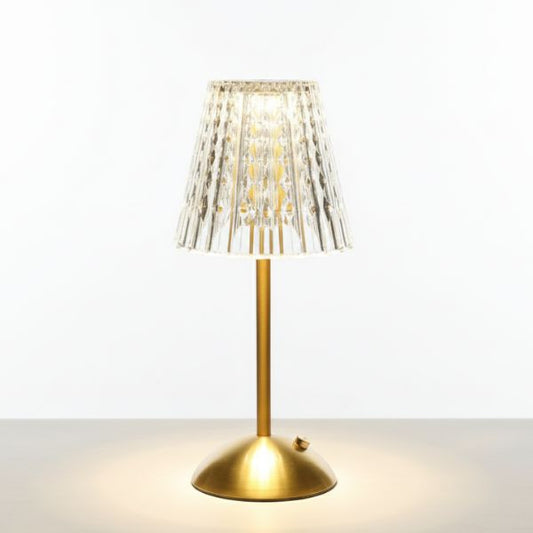 Faux Glass LED Table Lamp - C