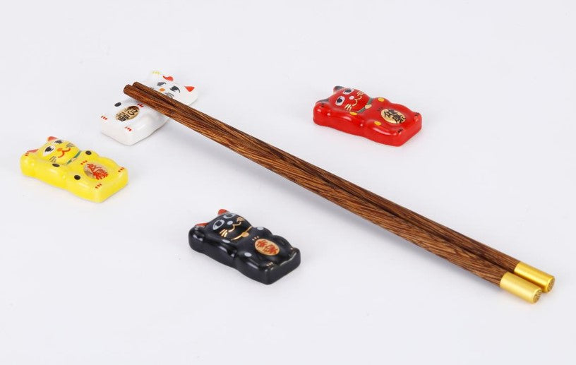 Lucky Cat Chopstick Rests - Set of 4