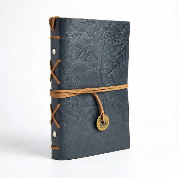 Asian Bamboo Journal -  Grey Leatherette