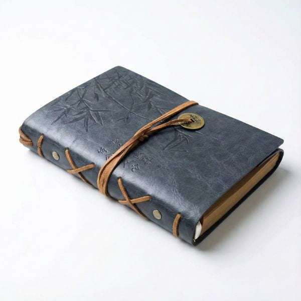 Asian Bamboo Journal -  Grey Leatherette