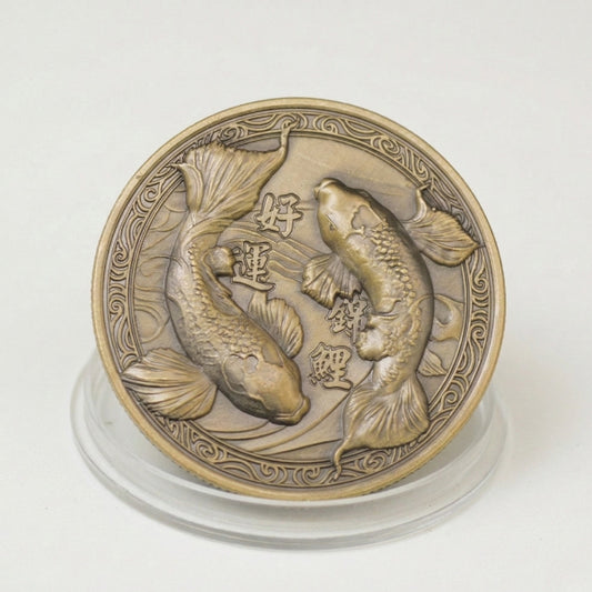 Good Luck Coin in Acrylic Box